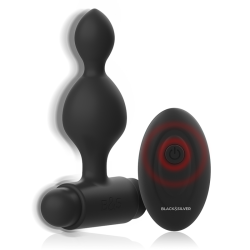 BLACKandSILVER - TUCKER SMALL SILICONE ANAL PLUG REMOTE CONTROL