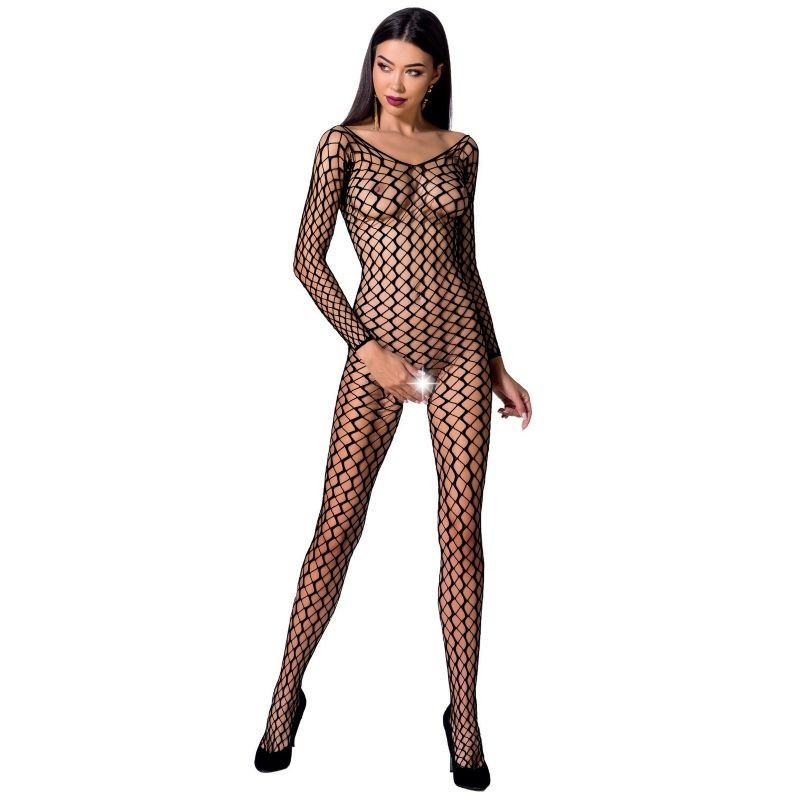 PASSION - WOMAN BS068 BODYSTOCKING NEGRO TALLA ÚNICA