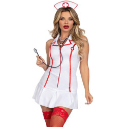 LEG AVENUE - HEAD NURSE COSTUME WHITE S-M