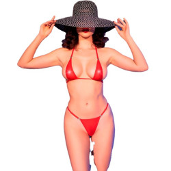 CHILIROSE - CR 4840 MICRO BIKINI RED S-M