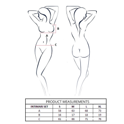 PASSION - INTIMARI SET SUJETADOR BRAGAS ROSA L-XL