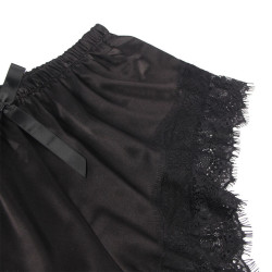 SUBBLIME - 953942 PIJAMA SEXY SATEN Y ENCAJE NEGRO L-XL