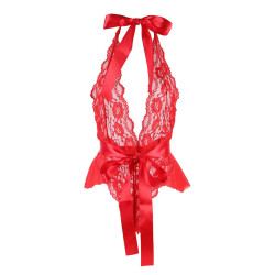 SUBBLIME - 953973 SEXY BODY WITH RUFFLES BELT RED S-M