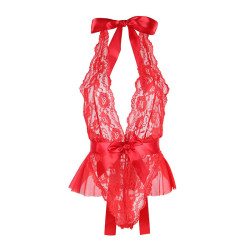 SUBBLIME - 953980 SEXY BODY WITH RUFFLES BELT RED L-XL