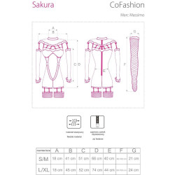 LIVCO CORSETTI FASHION - SAKURA CF 90357 MONO GUANTES LARGOS LIGUEROS NEGRO L-XL
