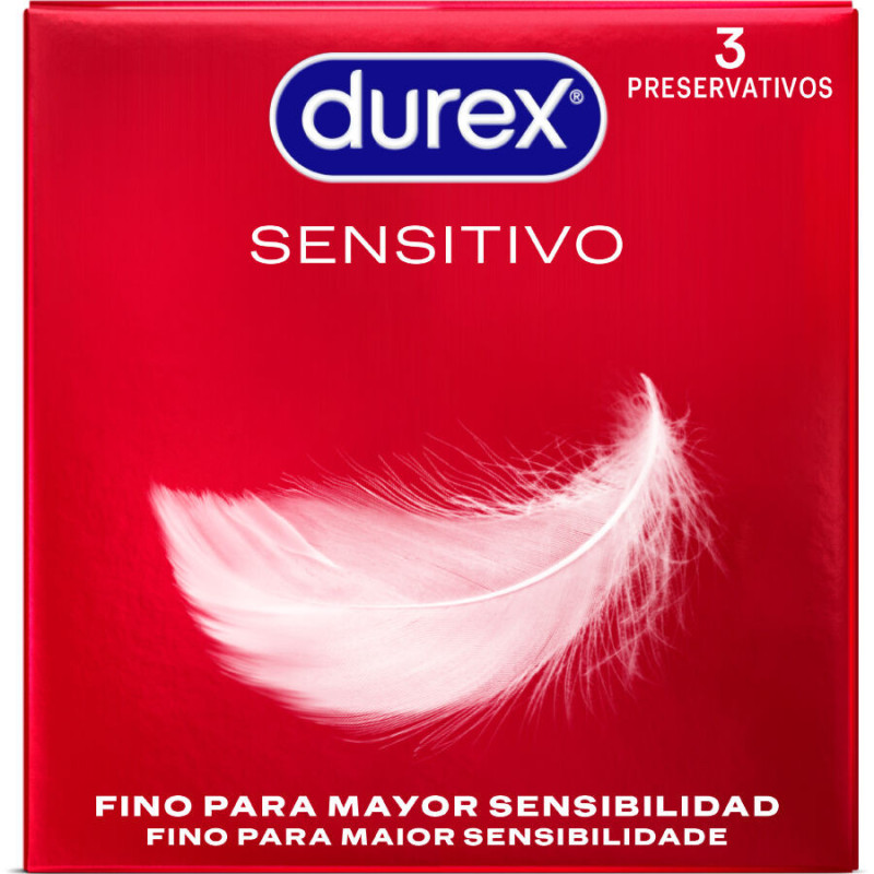 DUREX - PRESERVATIVOS SENSITIVO 3 UNIDADES