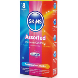 SKINS - SURTIDO PRESERVATIVOS PREMIUM PACK 8