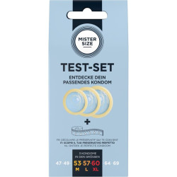 MISTER SIZE - TEST SET 3 PRESERVATIVOS DIFERENTES TALLAS CINTA MÉTRICA