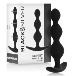 BLACKandSILVER - RUPERT ANAL BALL CHAIN 10 CM