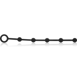 BLACKandSILVER - KORG ROSARIO ANAL INICIACION SILICONA 21 CM