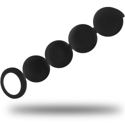 BLACKandSILVER - LENNON ANAL ROSARY 4 SILICONE SPHERES 15 CM