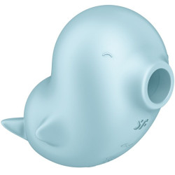 SATISFYER - SASSY SEAL STIMULATOR and VIBRATOR BLUE