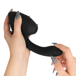 WOMANIZER - DUO NEXT DUAL CLITORAL and G-SPOT STIMULATOR BLACK