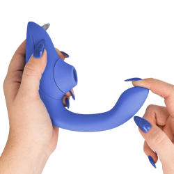 WOMANIZER - BLEND ESTIMULADOR VIBRADOR RABBIT AZUL