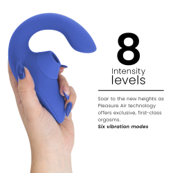 WOMANIZER - BLEND ESTIMULADOR VIBRADOR RABBIT AZUL