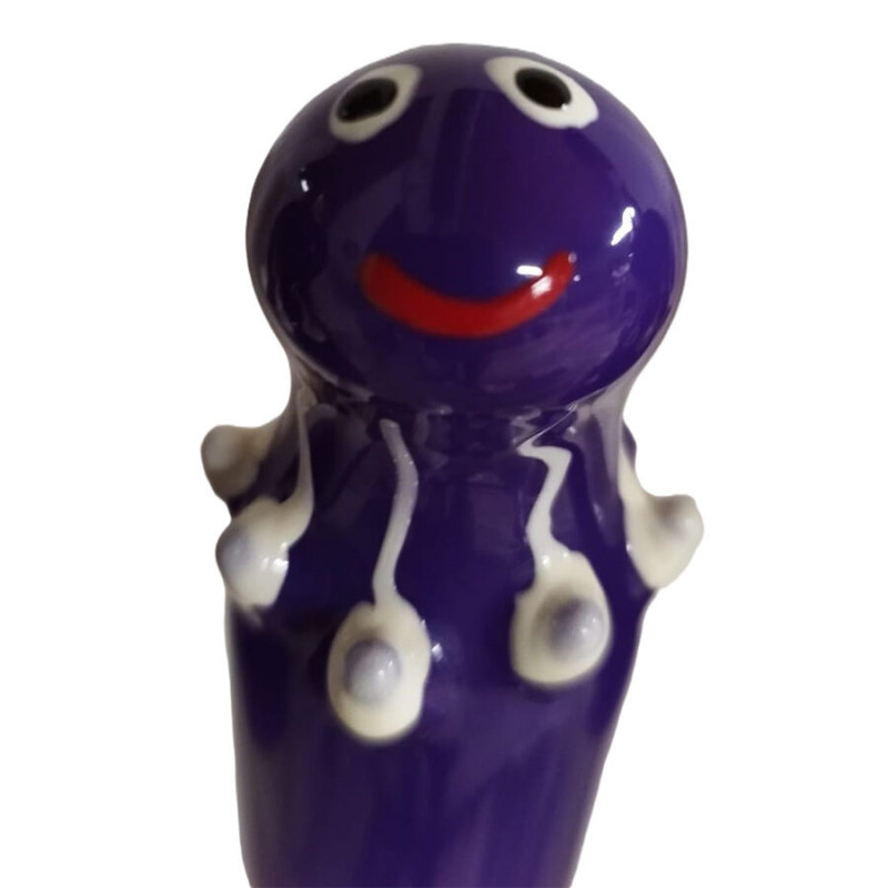 CONDOMERIE - PRESERVATIVO DECORATIVO PINTADO A MANO PULPO MORADO