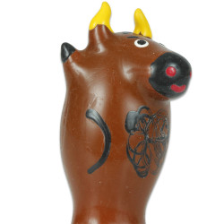 CONDOMERIE - HANDPAINTED NOVELTY CONDOMS BULL MODEL 1
