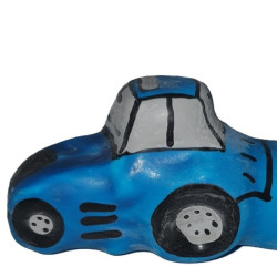 CONDOMERIE - PRESERVATIVO DECORATIVO PINTADO A MANO TRACTOR AZUL XL