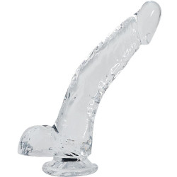 ALIVE - STALLION PENE REALÍSTICO TRANSPARENTE 22 CM