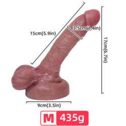 ARMONY - DILDO REALÍSTICO SILICONA LÍQUIDA 15 CM