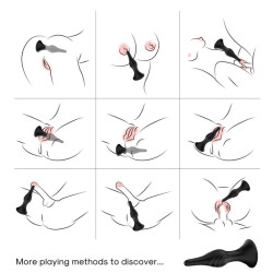 ARMONY - VIBRADOR and PLUG ANAL CONTROL REMOTO NEGRO
