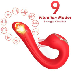 ARMONY - DELFIN VIBRADOR MULTIPOSICION and EFECTO CALOR ROJO