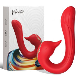 ARMONY - DELFIN VIBRATOR MULTIPOSITION and HEAT EFFECT RED