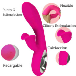 ARMONY - DARO VIBRATOR and PULL RING STIMULATOR FUCHSIA