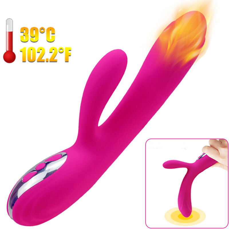 ARMONY - VIBRADOR and ESTIMULADOR FLEXIBLE EFECTO CALOR FUCSIA