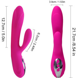 ARMONY - FLEXIBLE VIBRATOR and STIMULATOR WITH FUCHSIA HEAT EFFECT