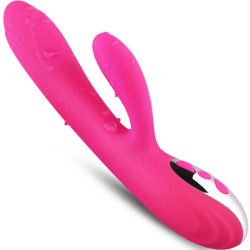 ARMONY - VIBRADOR and ESTIMULADOR FLEXIBLE EFECTO CALOR FUCSIA