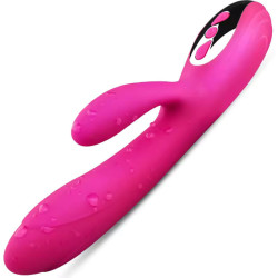 ARMONY - VIBRADOR and ESTIMULADOR FLEXIBLE EFECTO CALOR FUCSIA