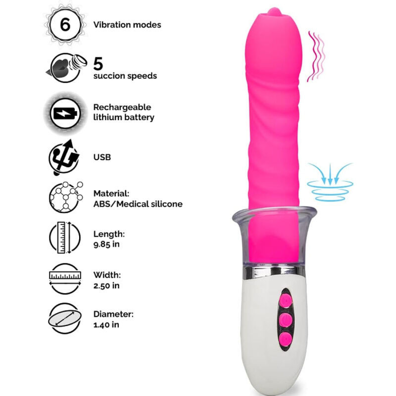 ARMONY - LIBERTY VIBRADOR and THRUSTING CON LENGUA