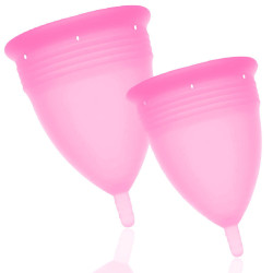 STERCUP - FDA SILICONE MENSTRUAL CUP PACK SIZE S L PINK