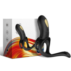 ARMONY - JOY JUMPER ANILLO VIBRADOR PAREJAS and PLUG ANAL CONTROL REMOTO NEGRO
