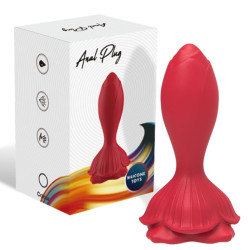 ARMONY - ROSA VIBRADOR and PLUG ANAL PEQUEÑO CONTROL REMOTO ROJO