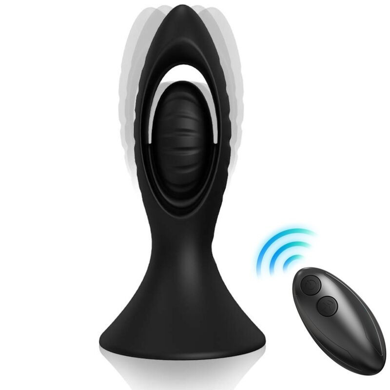 ARMONY - VIBRADOR and PLUG ANAL SILICONA NEGRO