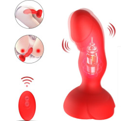 ARMONY - EXTREME A BLOOM ROSE VIBRATOR and ANAL PLUG REMOTE CONTROL RED