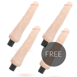 LOVECLONE - RAGNAR SELF LUBRICATION VIBRATOR 24.5 CM -O- 3.5 CM 3 1 FREE