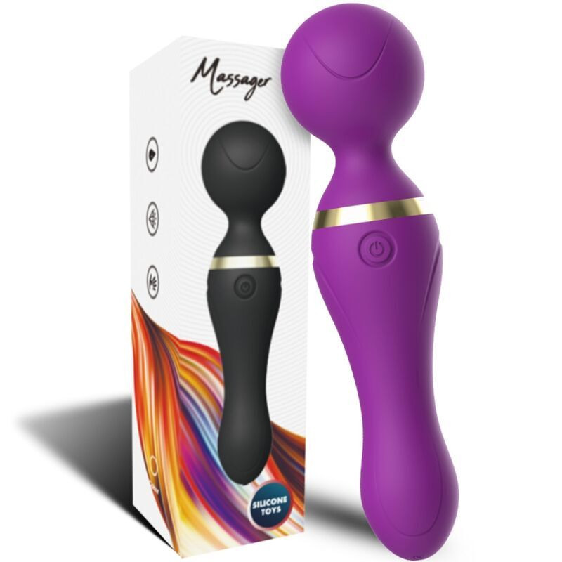 ARMONY - FREEZA MASAJEADOR and VIBRADOR CABEZA FLEXIBLE VIOLETA