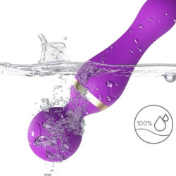 ARMONY - FREEZA MASAJEADOR and VIBRADOR CABEZA FLEXIBLE VIOLETA