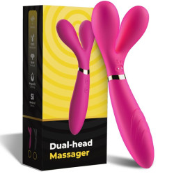 ARMONY - Y-WAND MASAJEADOR and VIBRADOR CABEZA DOBLE FUCSIA