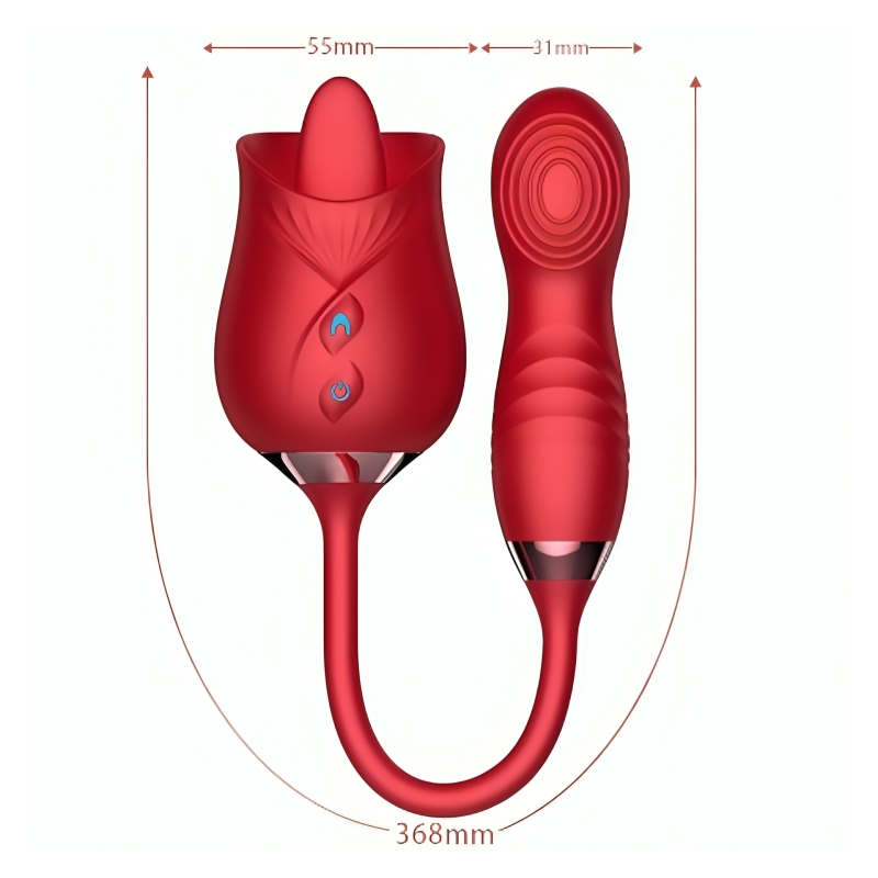 ARMONY - DELIGHT FLOWER VIBRATOR and BUMPING WITH RED TONGUE
