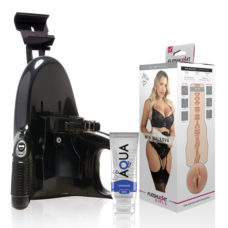 FLESHLIGHT - MIA MALKOVA VAGINA LVL UP UNIVERSAL LAUNCH LUBRICANTE AQUA QUALITY 50 ML