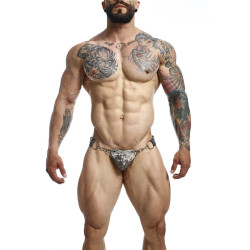 MOB - DNGEON SNAP JOCKSTRAP GRAY ONE SIZE