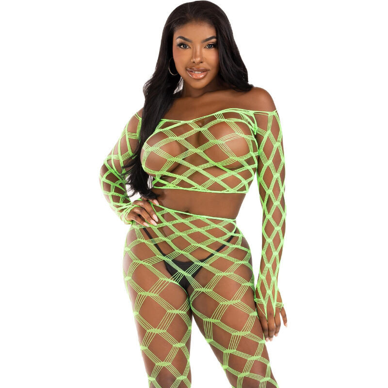 LEG AVENUE - TOP and LEGGINS HARDCORE GREEN