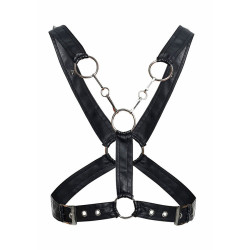 MOB - DNGEON CROSSED BLACK CHAIN HARNESS ONE SIZE