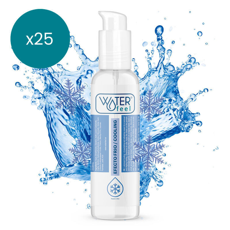 WATERFEEL - COLD EFFECT LUBRICANT 150 ML PACK 25 UNITS
