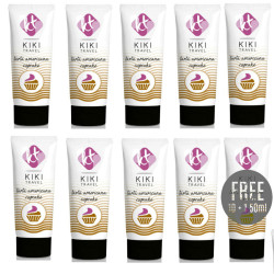 KIKÍ TRAVEL - GEL DESLIZANTE SABOR A TARTA AMERICANA CUPCAKE 50 ML 10 1 GRATIS