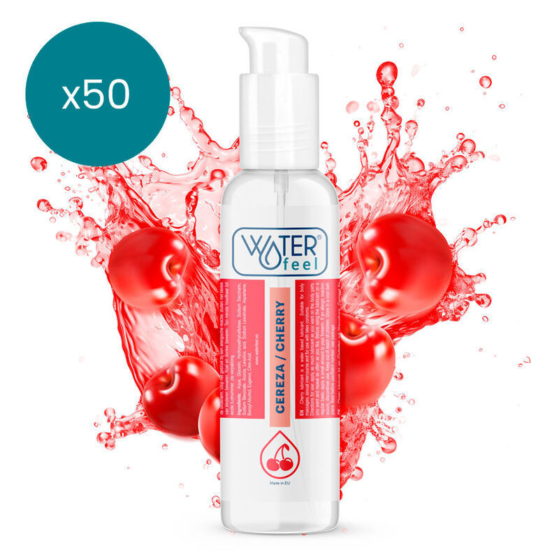 WATERFEEL - CHERRY LUBRICANT 175 ML PACK 50 UNITS